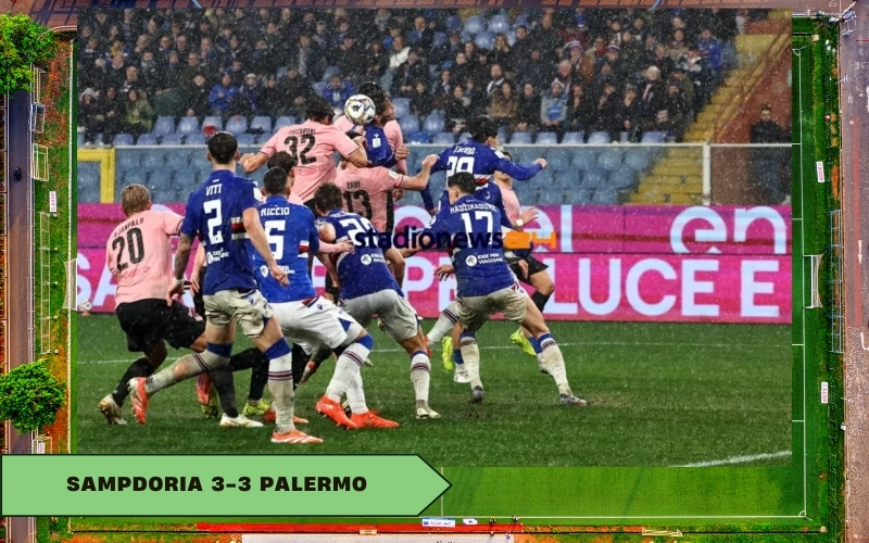 Sampdoria 3-3 Palermo